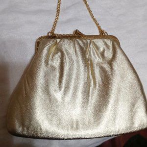Vintage Small Gold Lame' purse